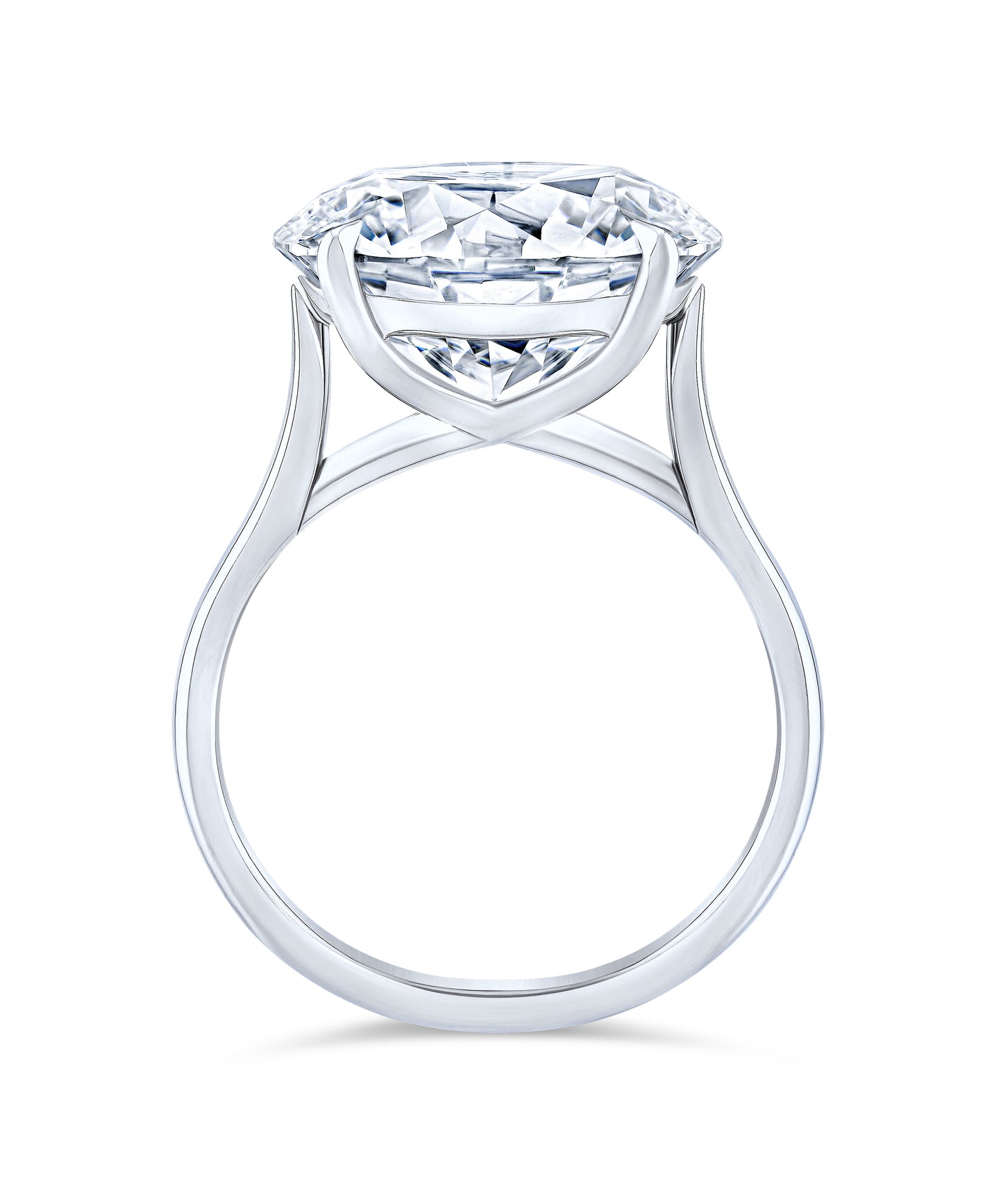 10.96 Carat Round Diamond Solitaire Ring