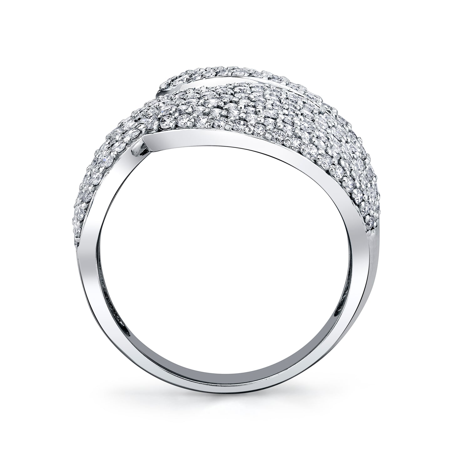 Diamond Pave Leaf Fashion Ring