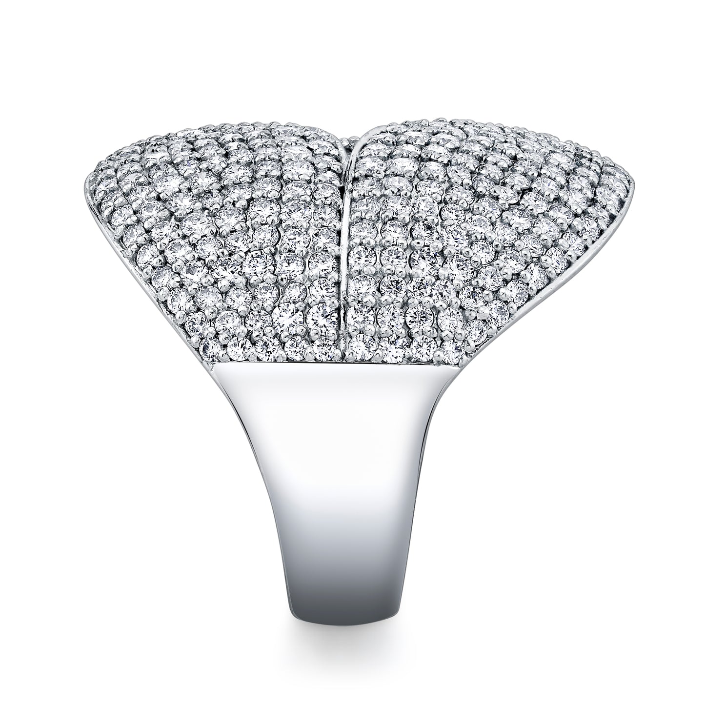 Diamond Pave Leaf Fashion Ring