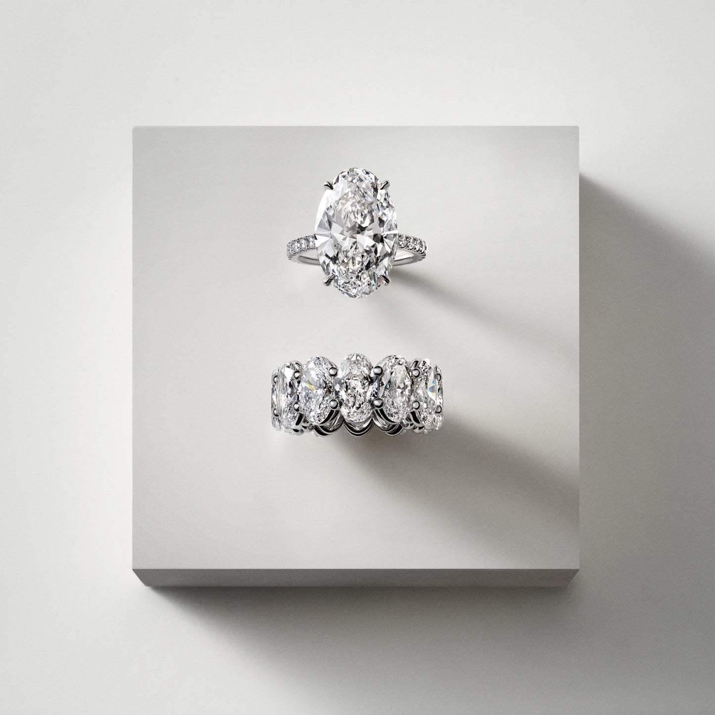 Oval Diamond Eternity Band