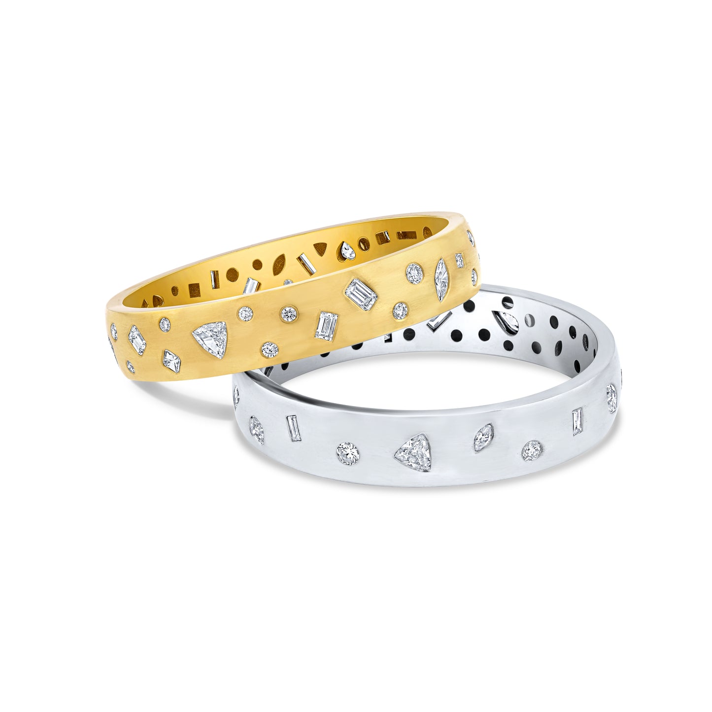 Mixed Fancy Shape Diamond Bangle