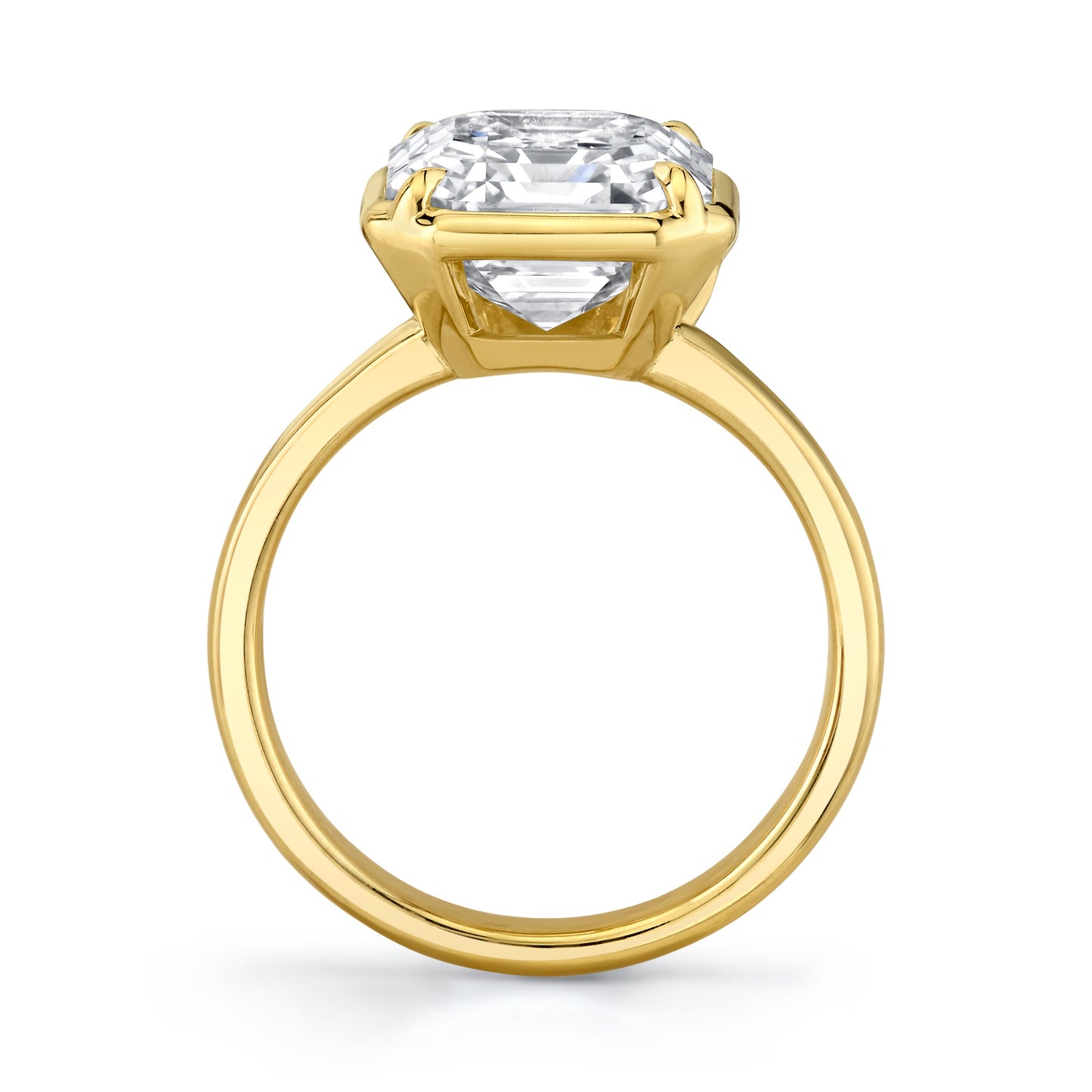 5.07 Carat Asscher Cut Diamond Ring