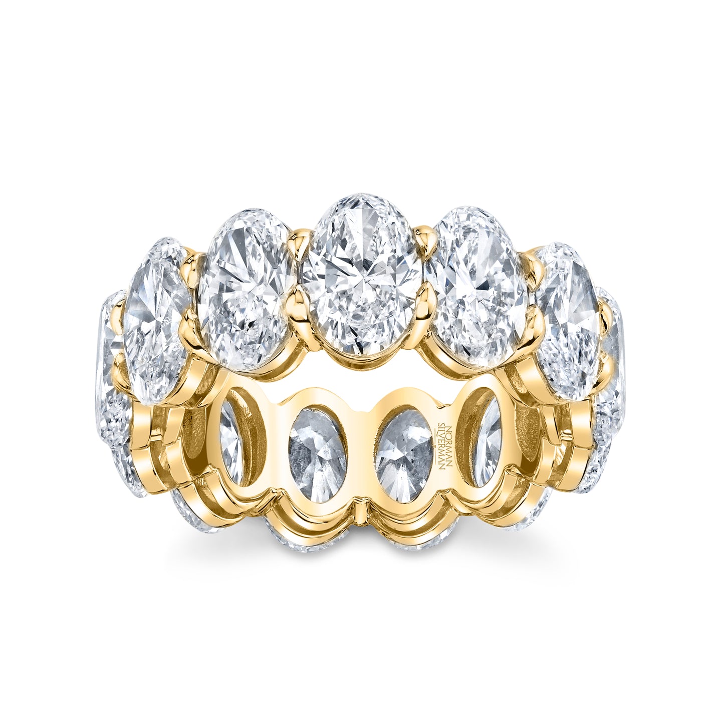Oval Diamond Eternity Band