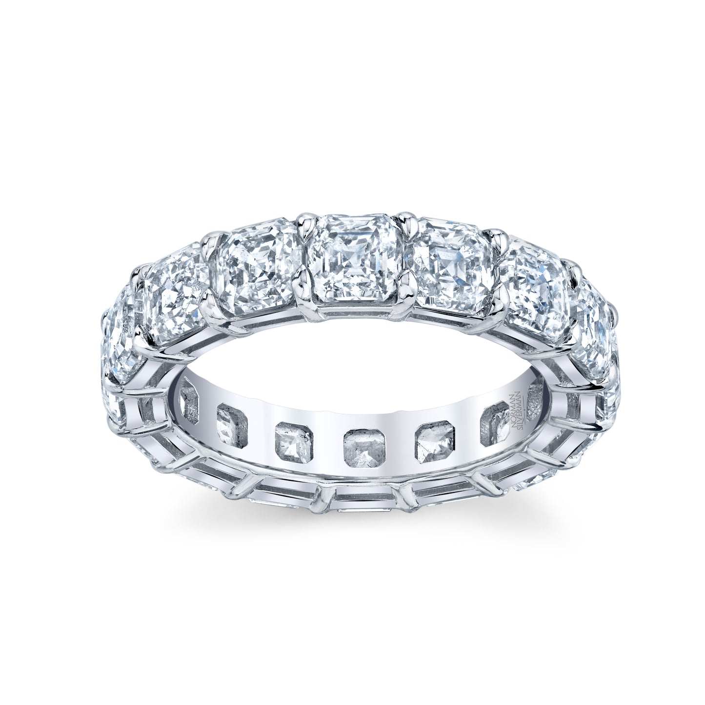 Asscher Diamond Eternity Band