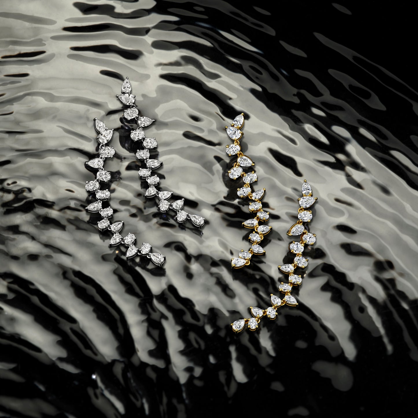 Vine Diamond Earrings