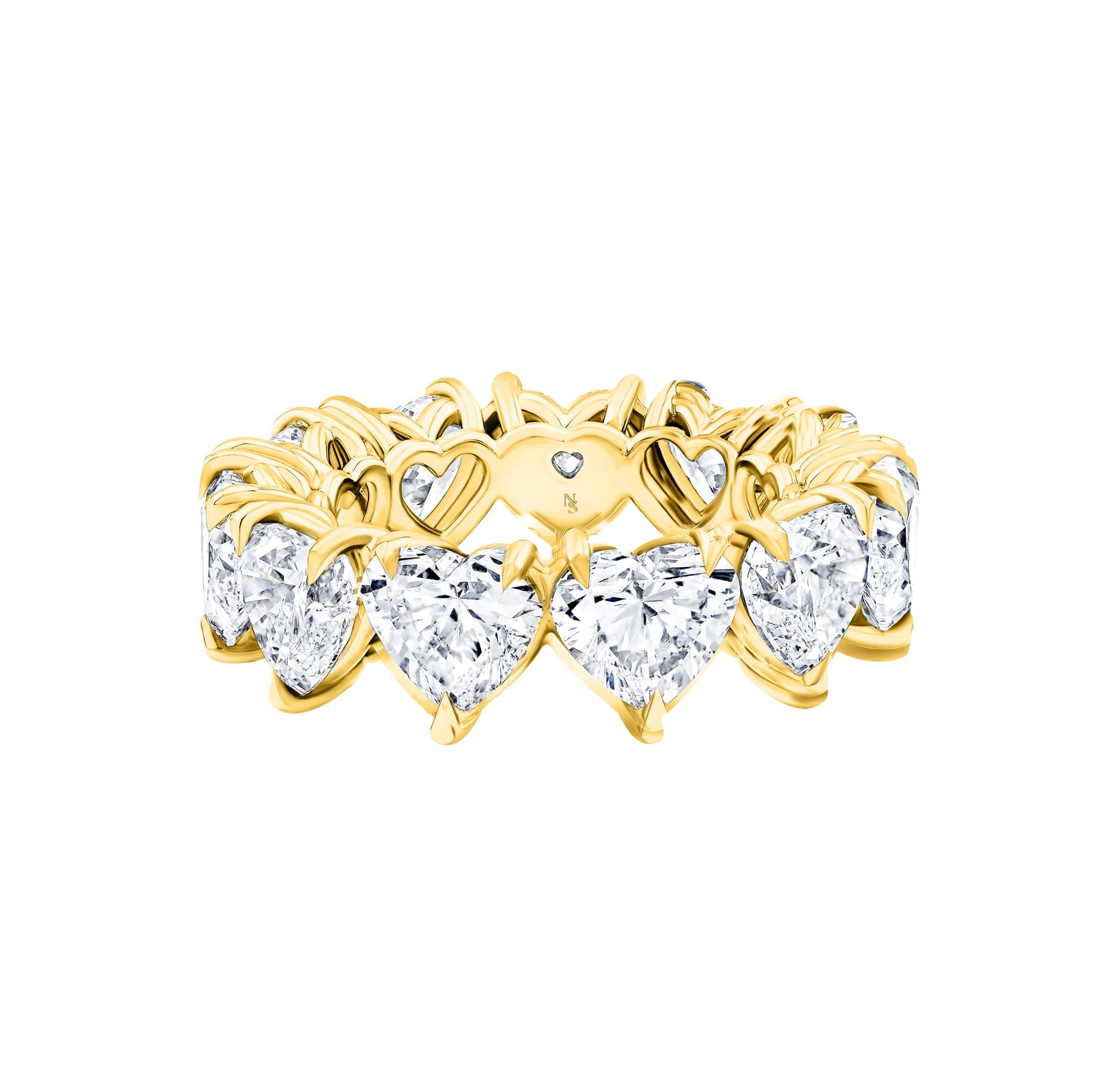 Heart Diamond Eternity Band