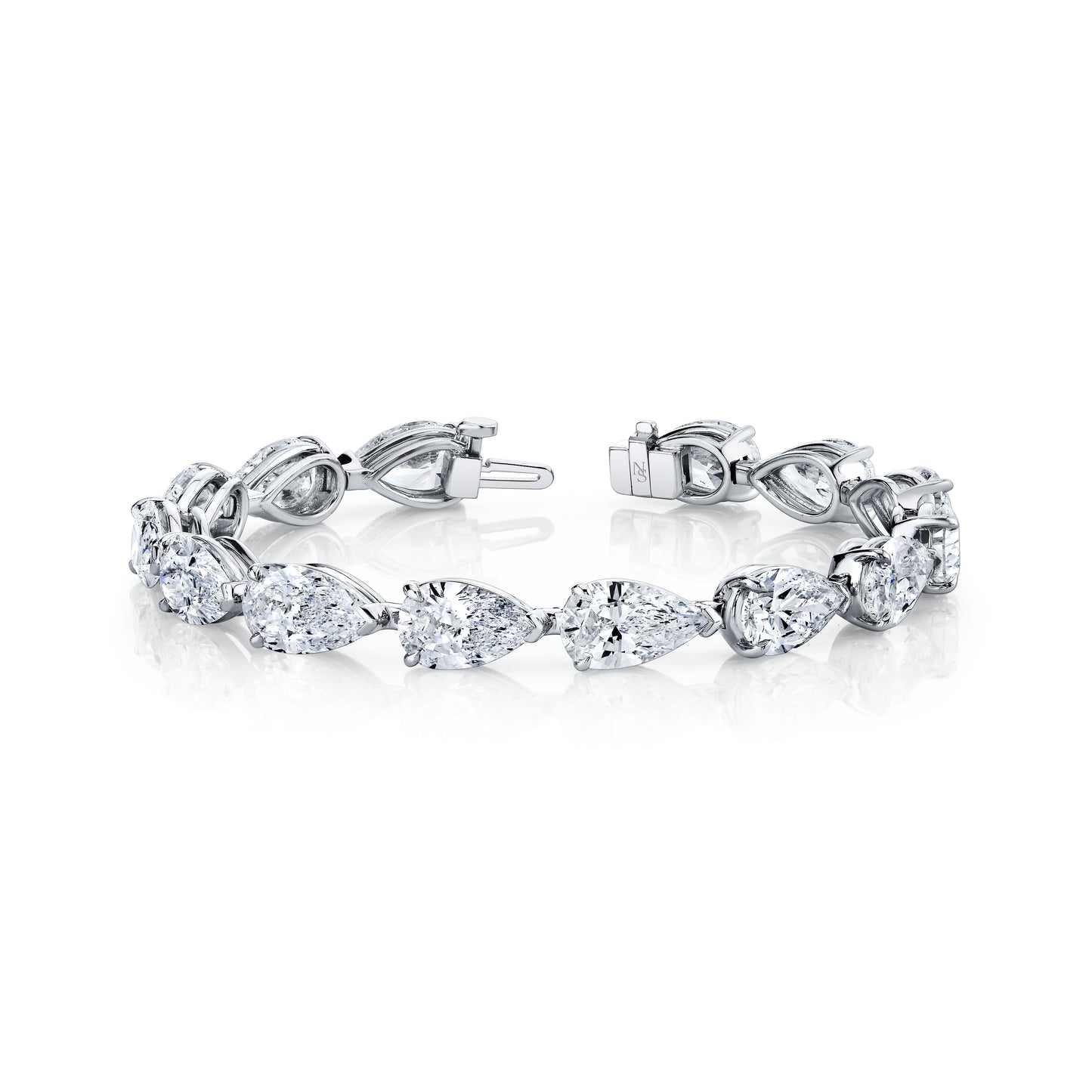 East-West Pear Diamond Bracelet
