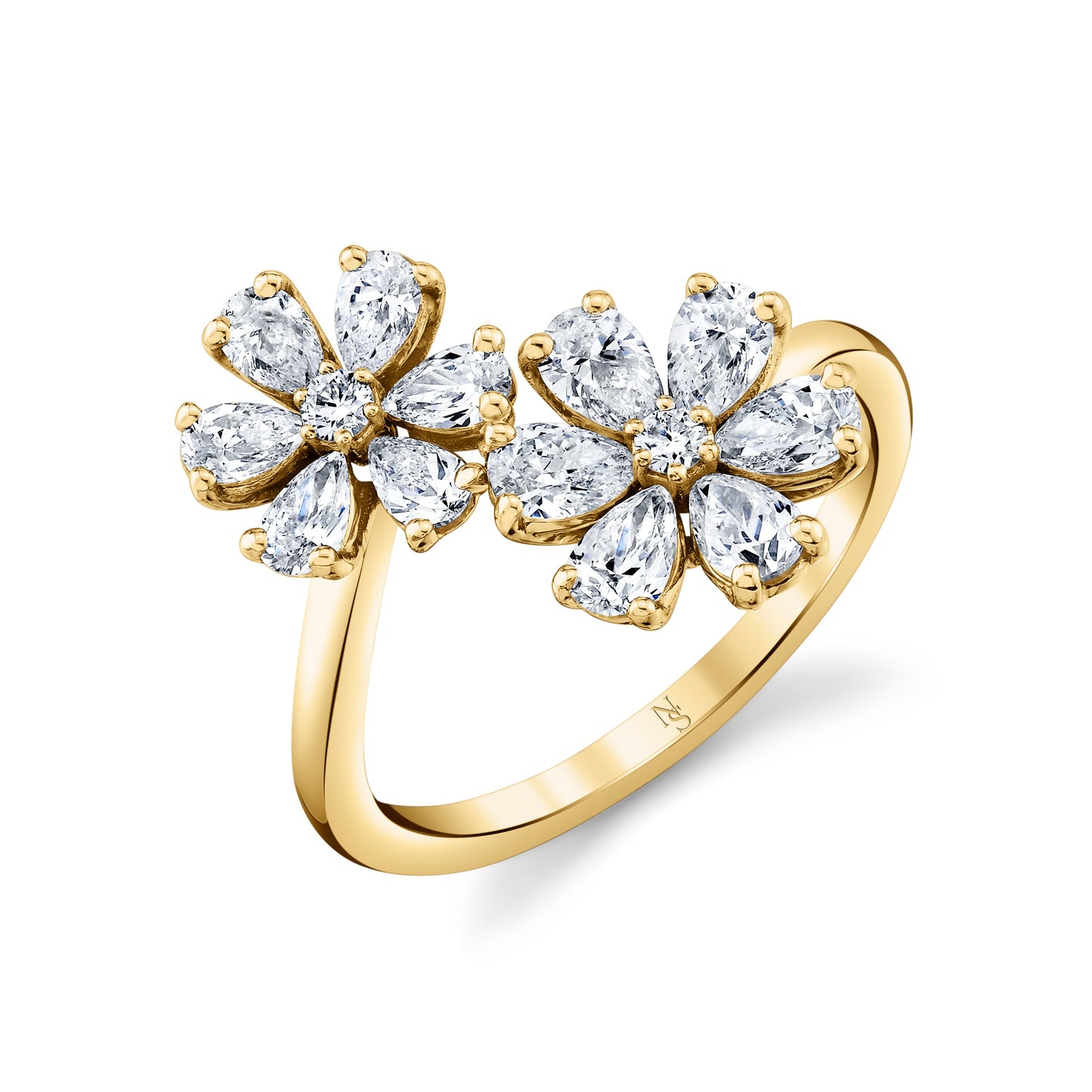 Deux Fleurs Diamond Ring
