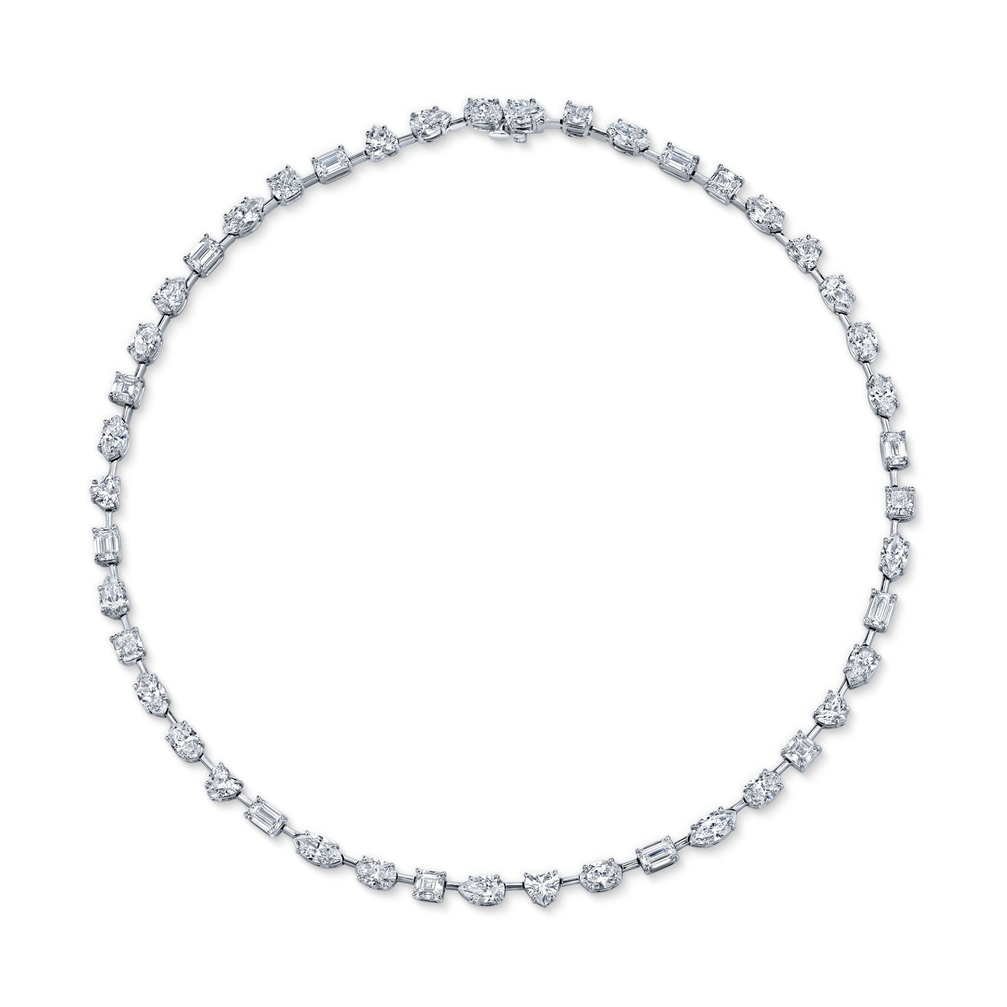 Fancy Shape Diamond Necklace