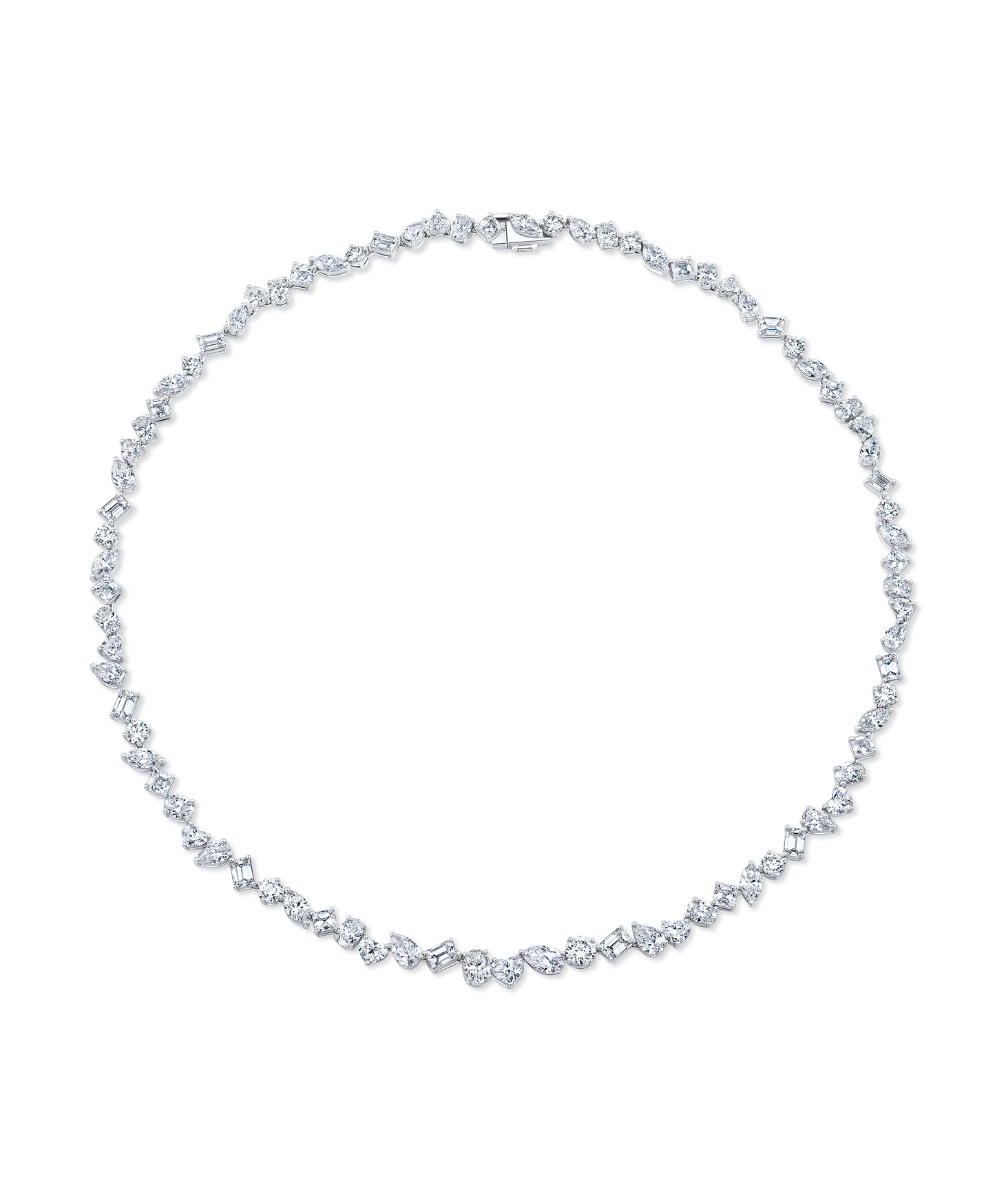 Mixed Fancy Shaped Diamond Necklace