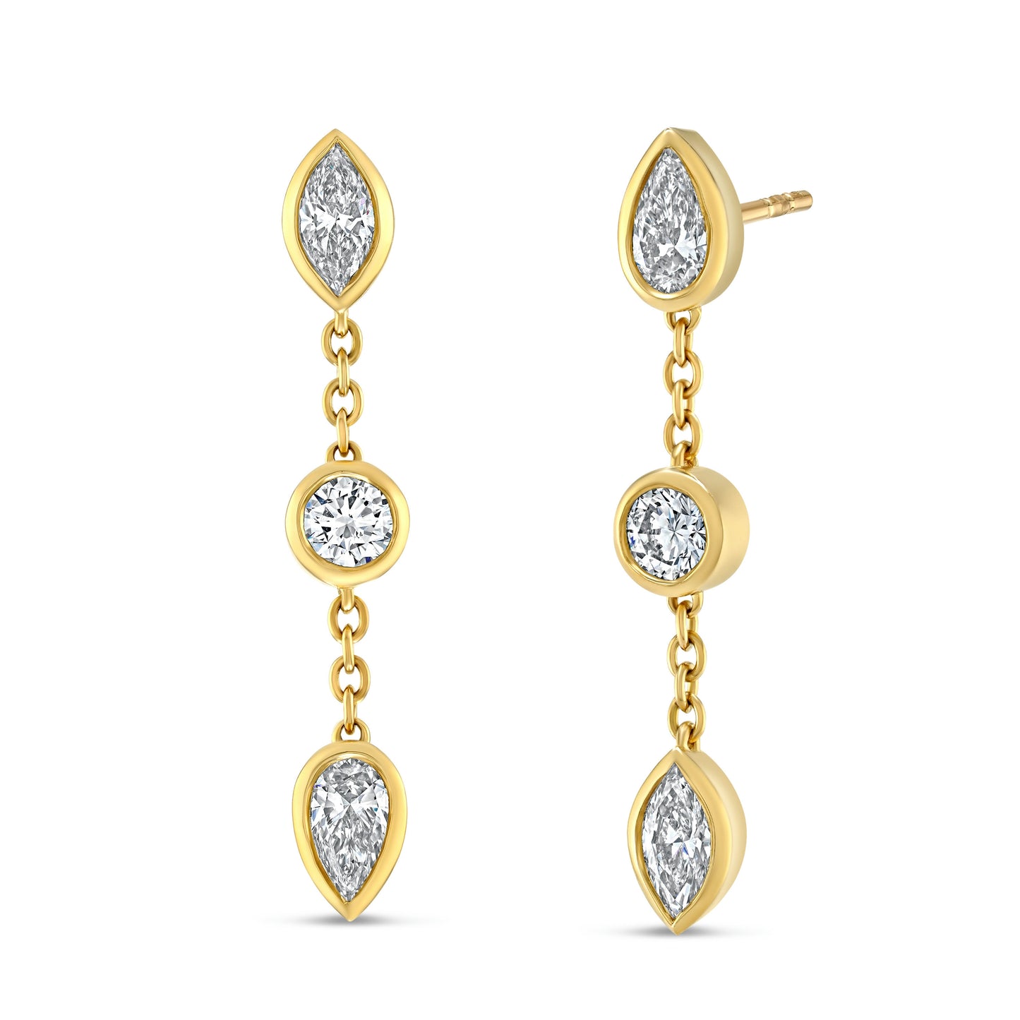 Diamond Dangle Earrings