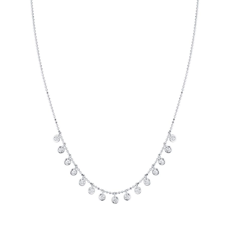 Diamond Bezel Drip Necklace