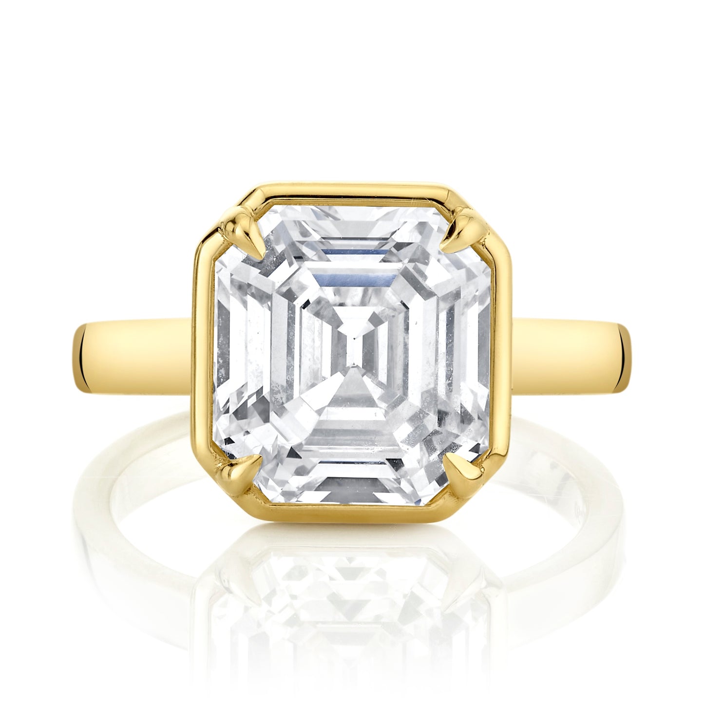5.07 Carat Asscher Cut Diamond Ring