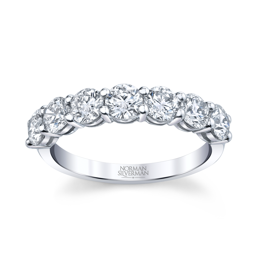 Round Diamond Halfway Band