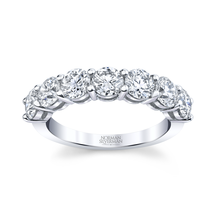 Round Diamond Halfway Band