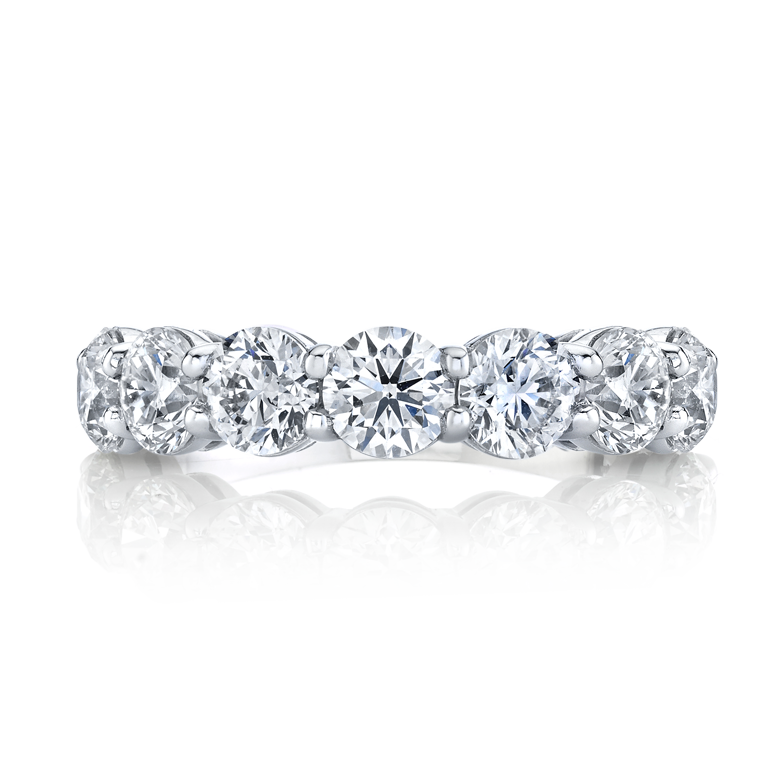 Round Diamond Halfway Band