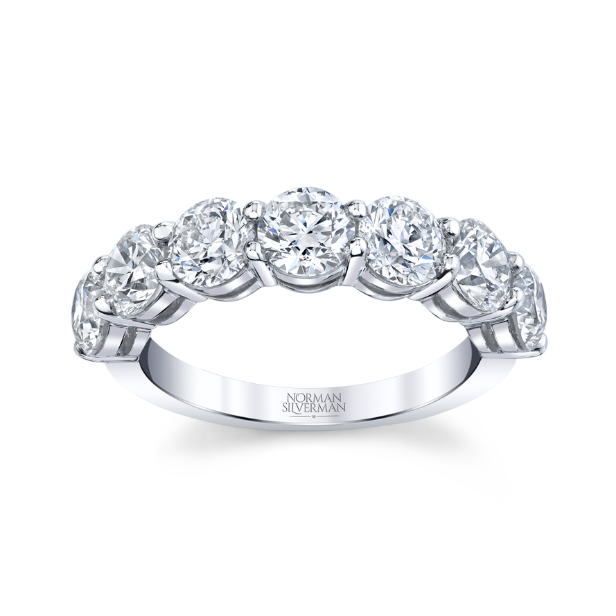 Round Diamond Halfway Band