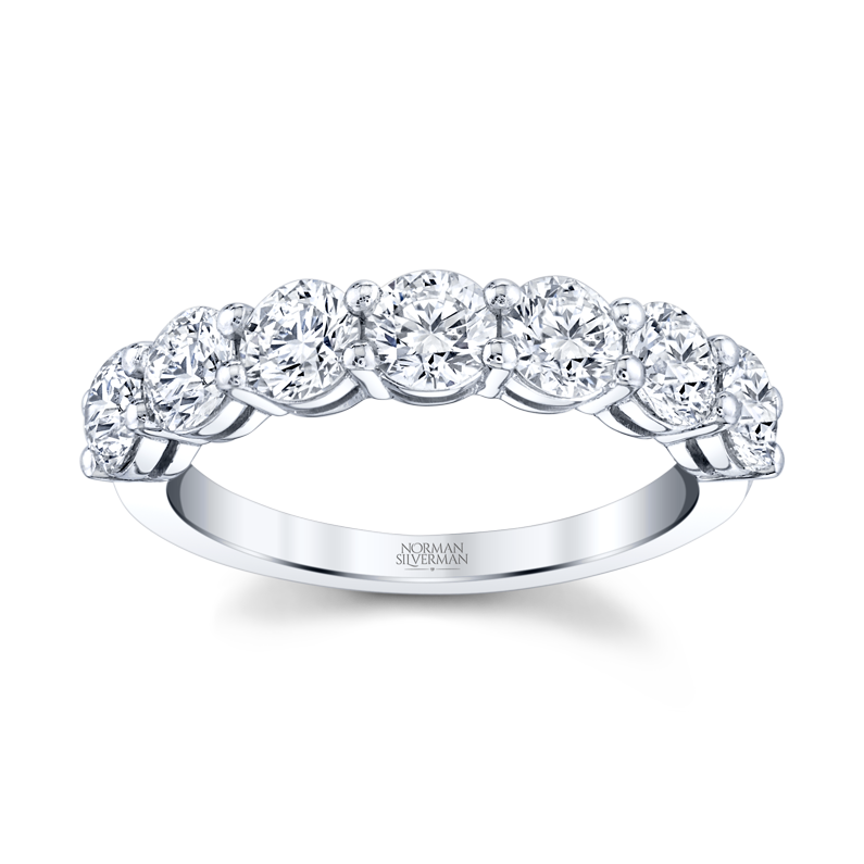 Round Diamond Halfway Band
