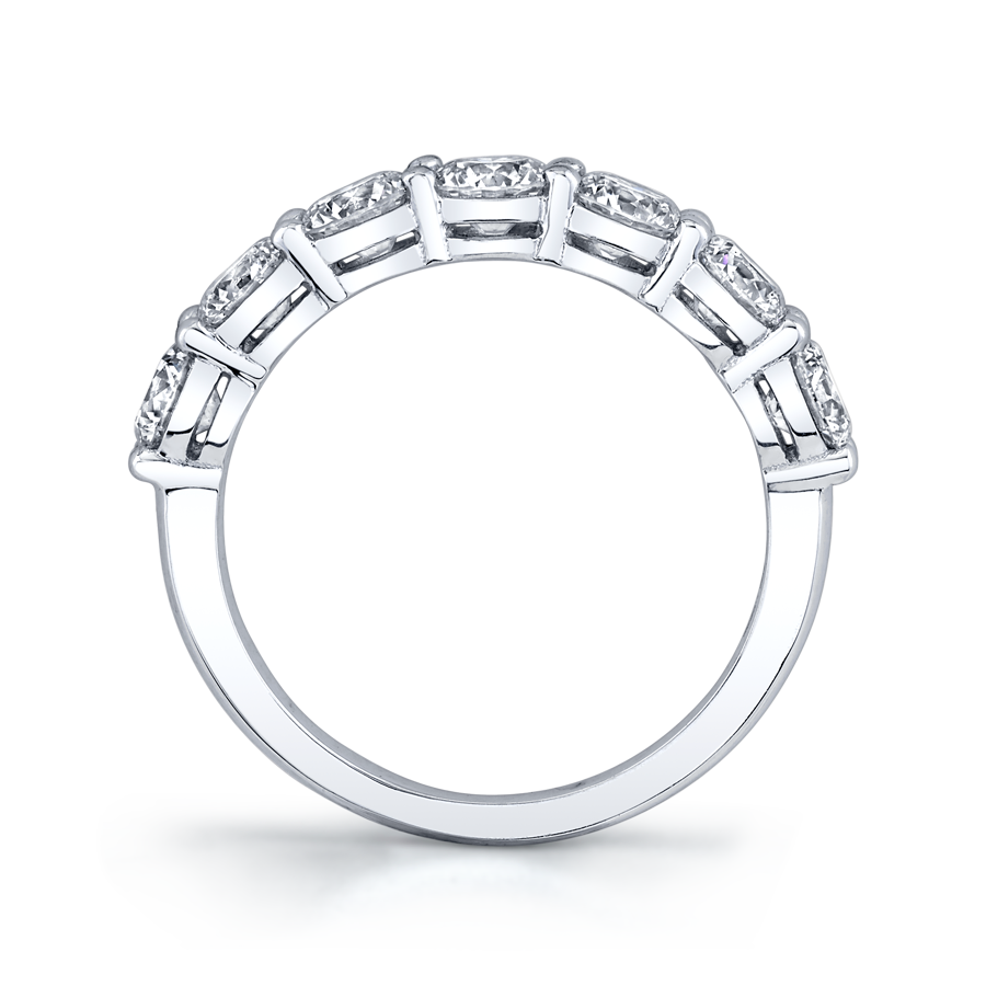 Round Diamond Halfway Band