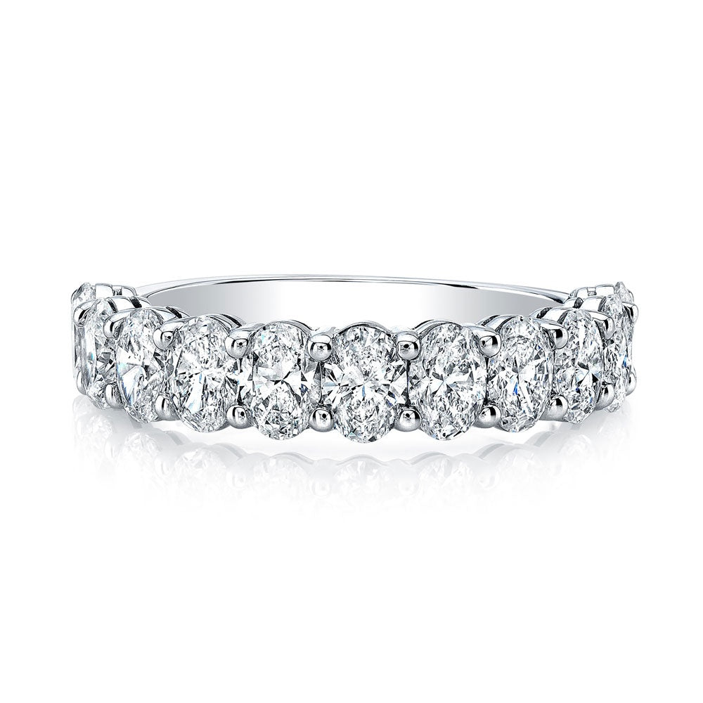 Oval Diamond Halfway Band