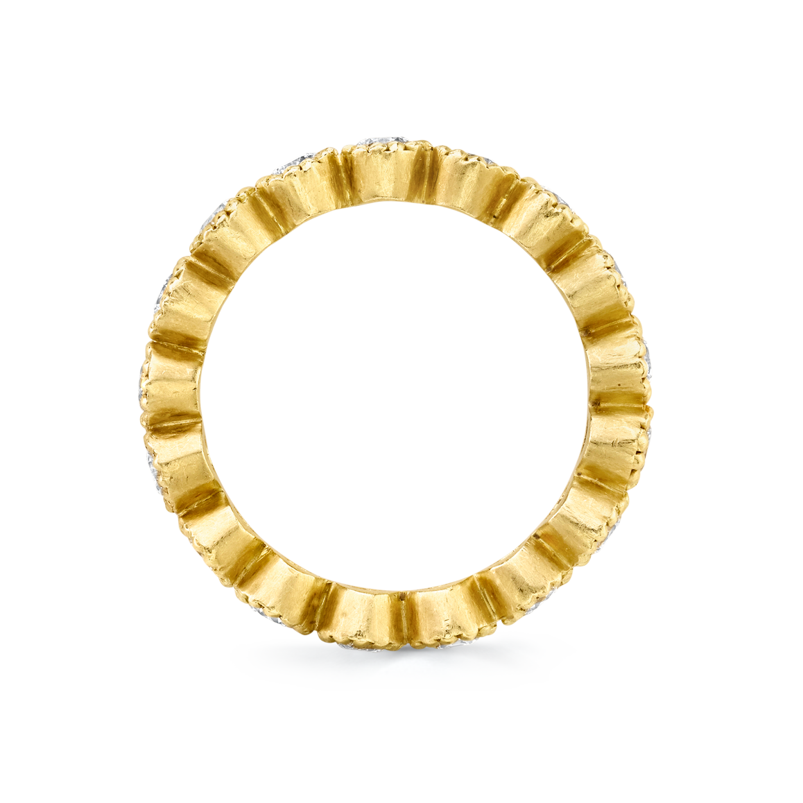 Round Diamond Bezel Set Eternity Band