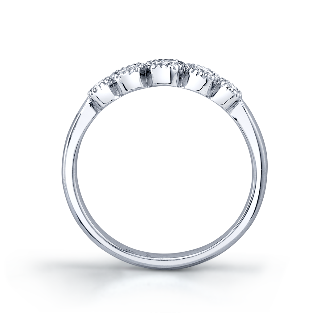 Petite .30 Carat 18k White Gold Ring