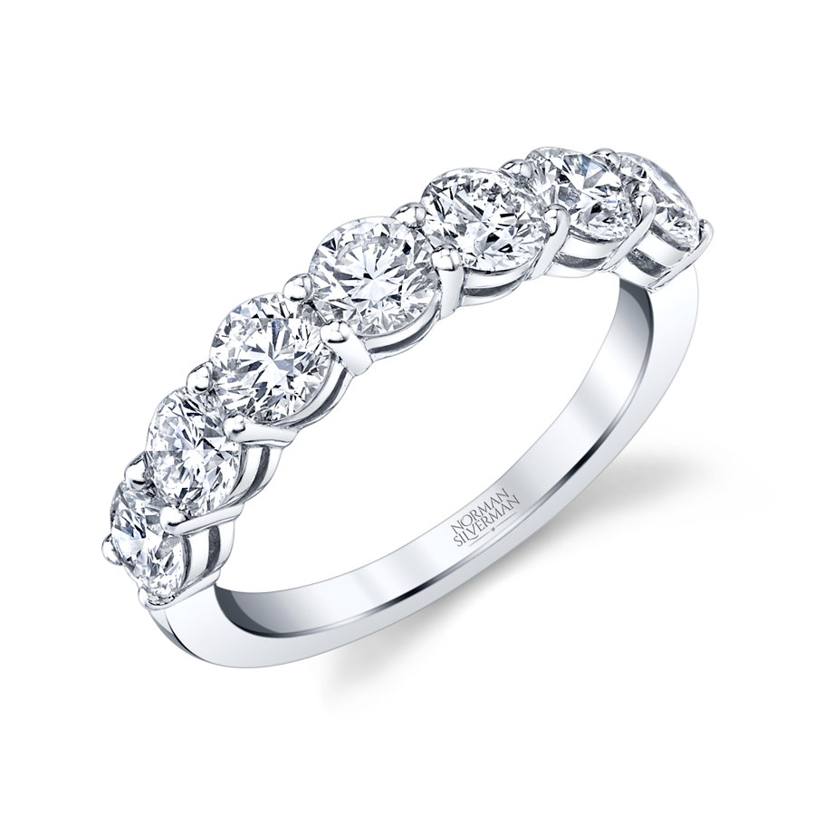 Round Diamond Halfway Band