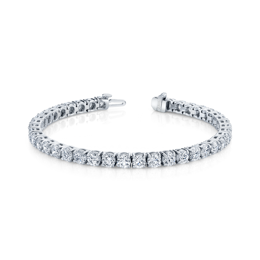 Norman Silverman Signature Tennis Bracelet in Platinum