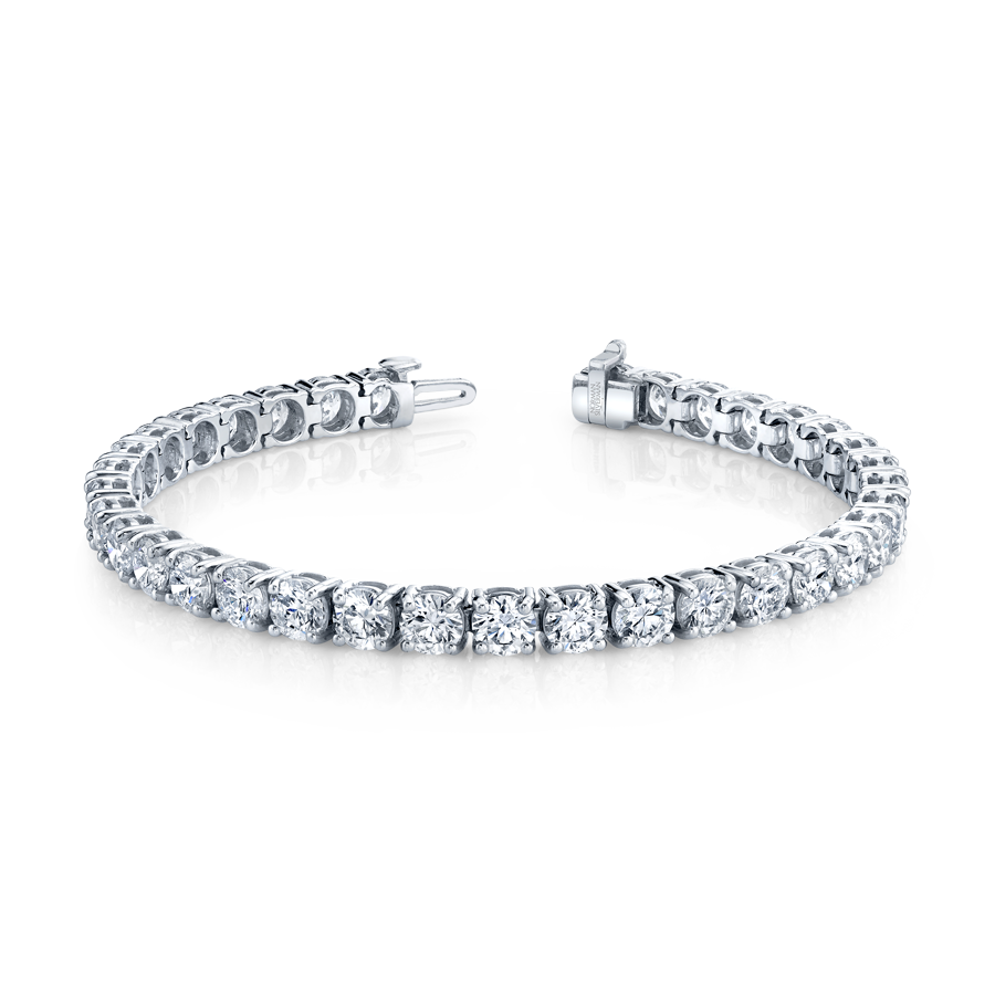 Norman Silverman Signature Tennis Bracelet in Platinum