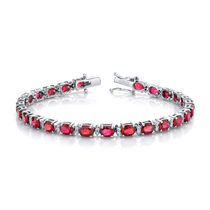 【おすすめ】 Norman Silverman Los Angeles | Oval Ruby and Round Brilliant アクセサリー