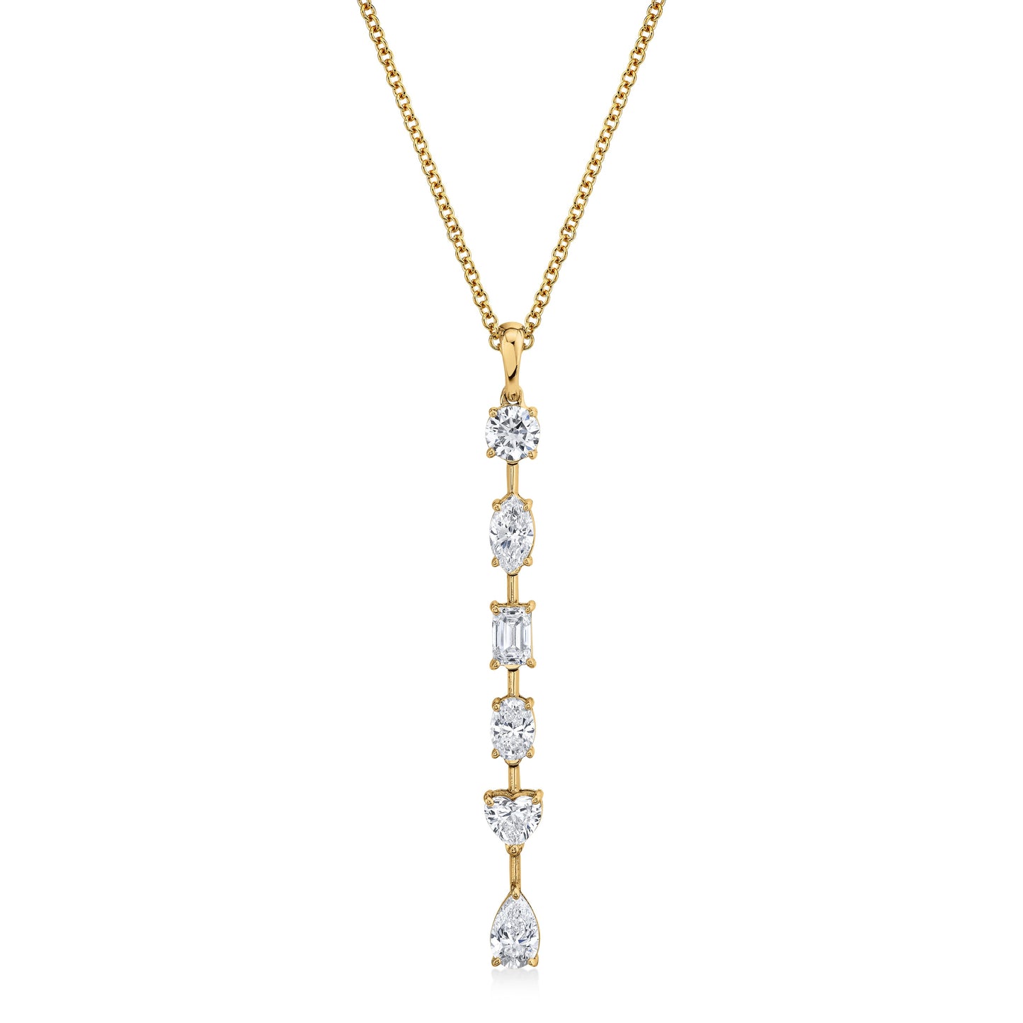 Fancy Shape Diamonds Pendant