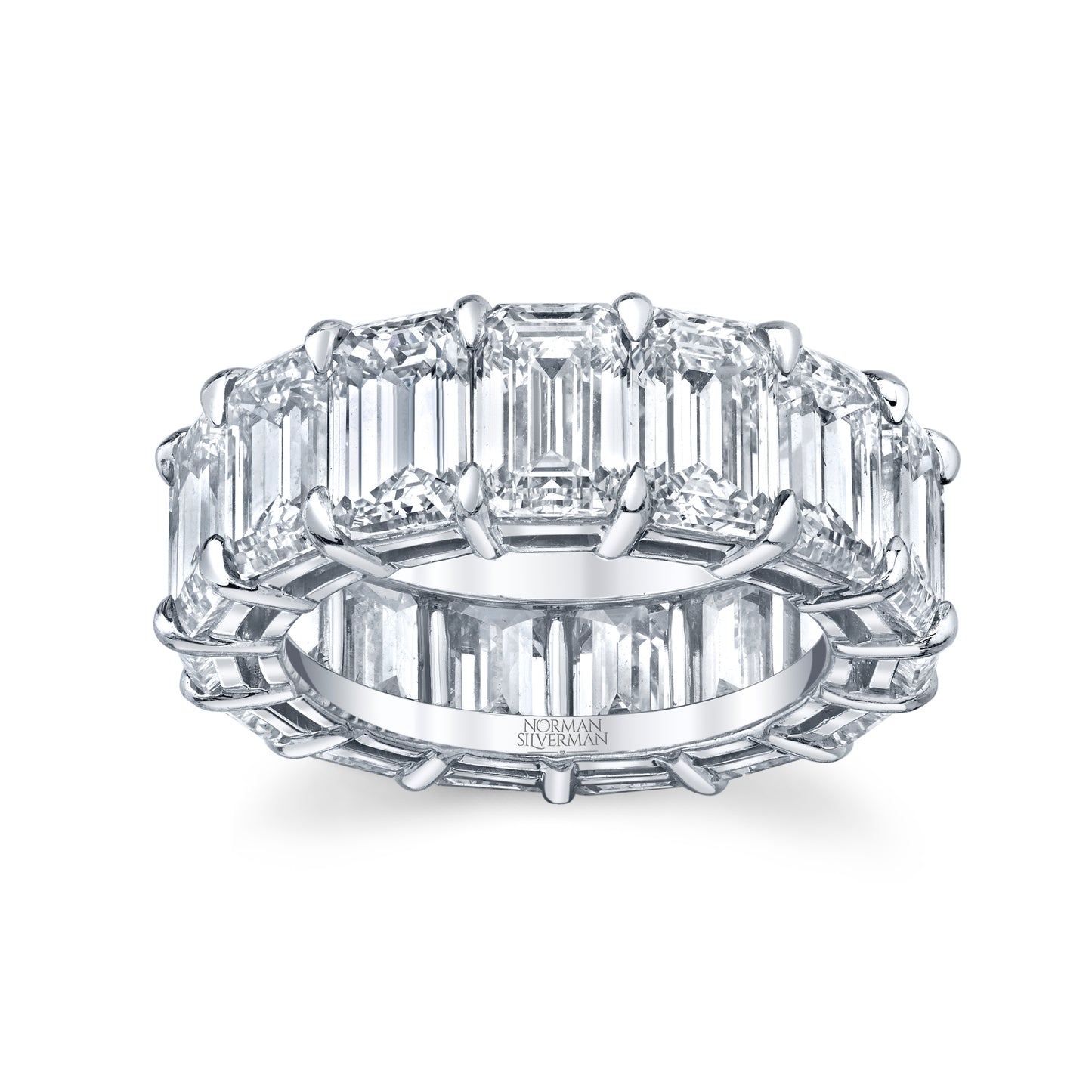 Emerald Cut Diamond Eternity Band