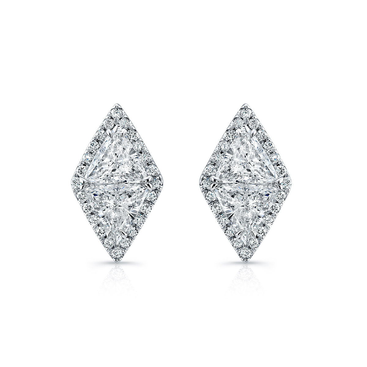 Trillion Cut Pavé earrings