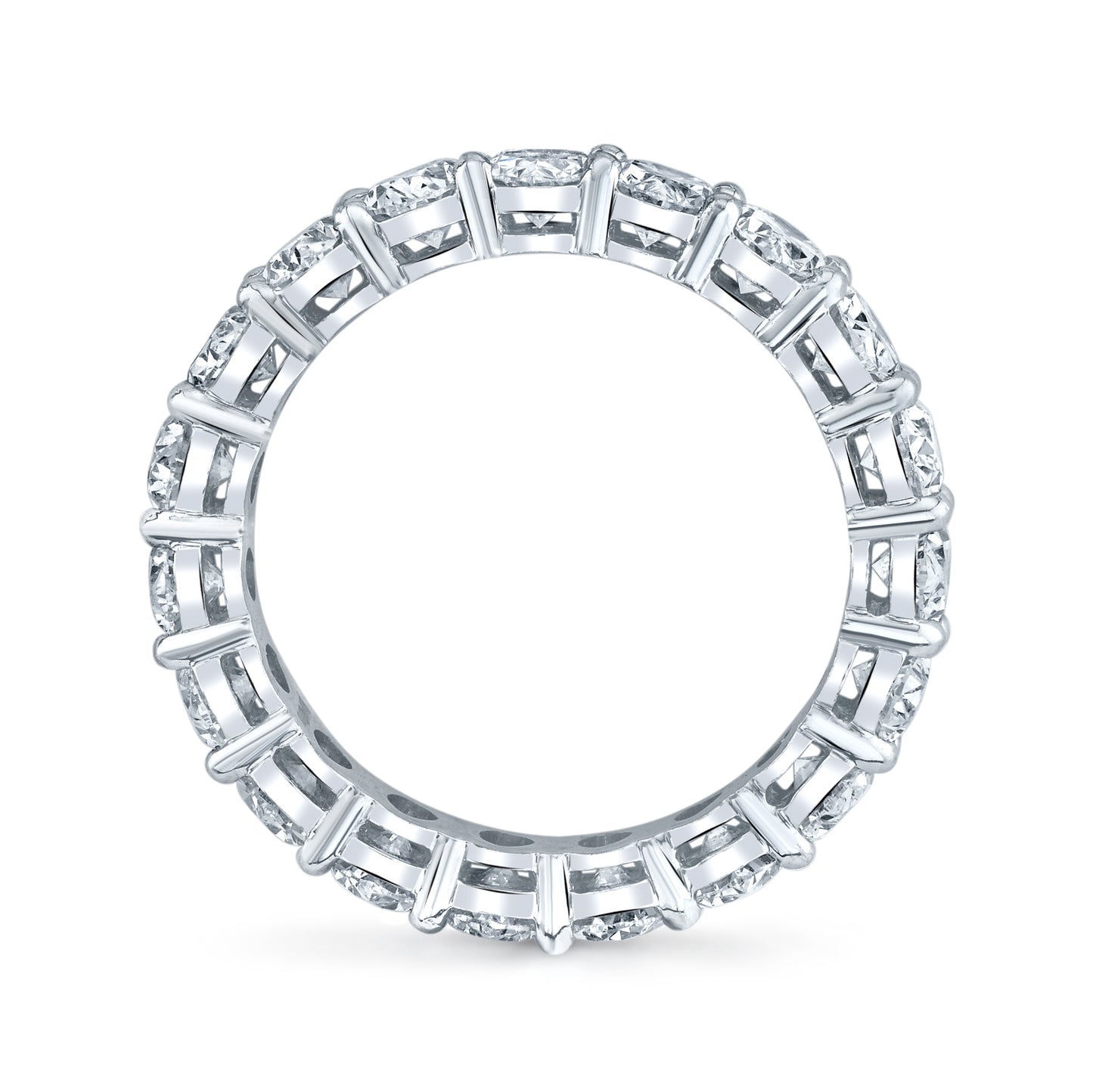Oval Diamond Eternity Band