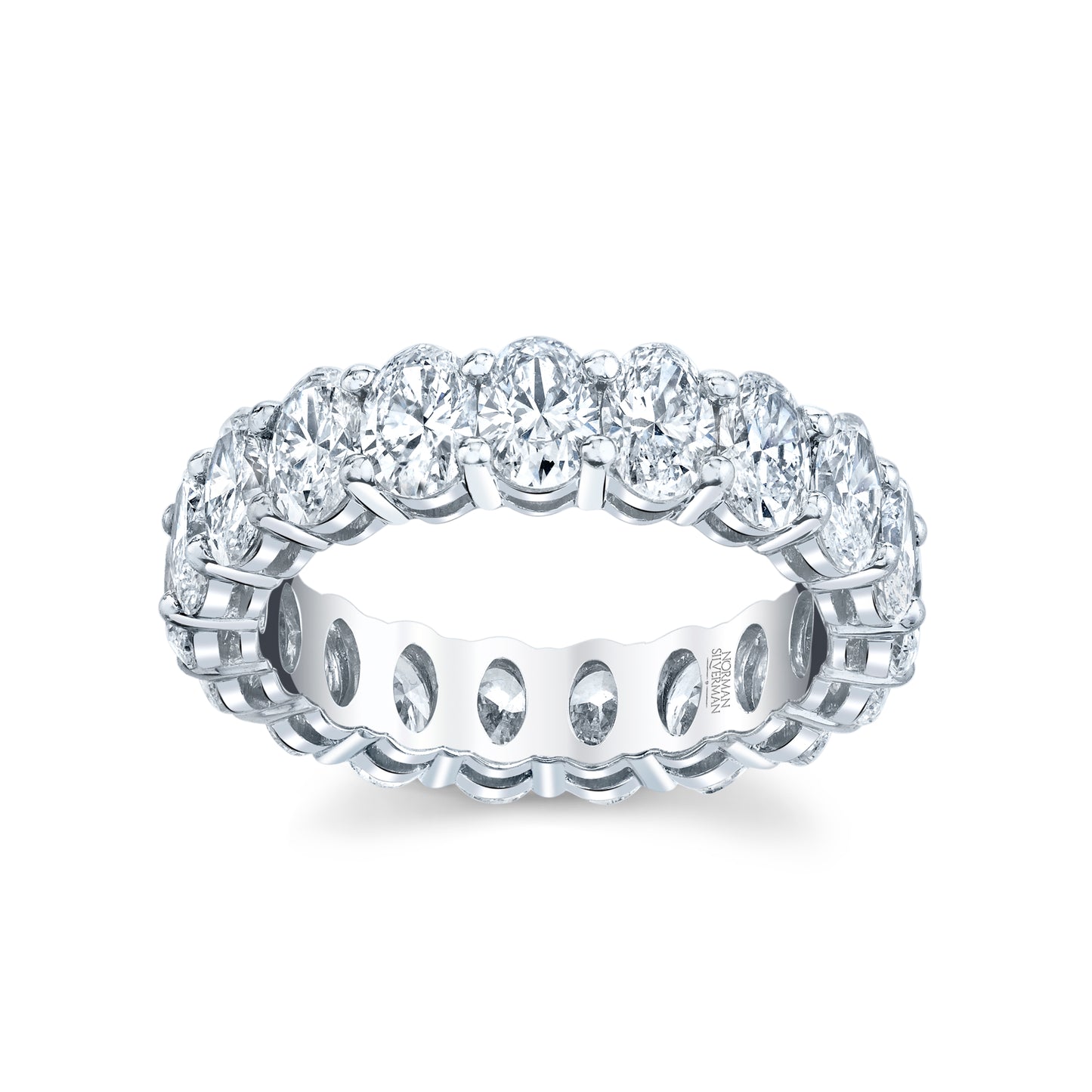 Oval Diamond Eternity Band
