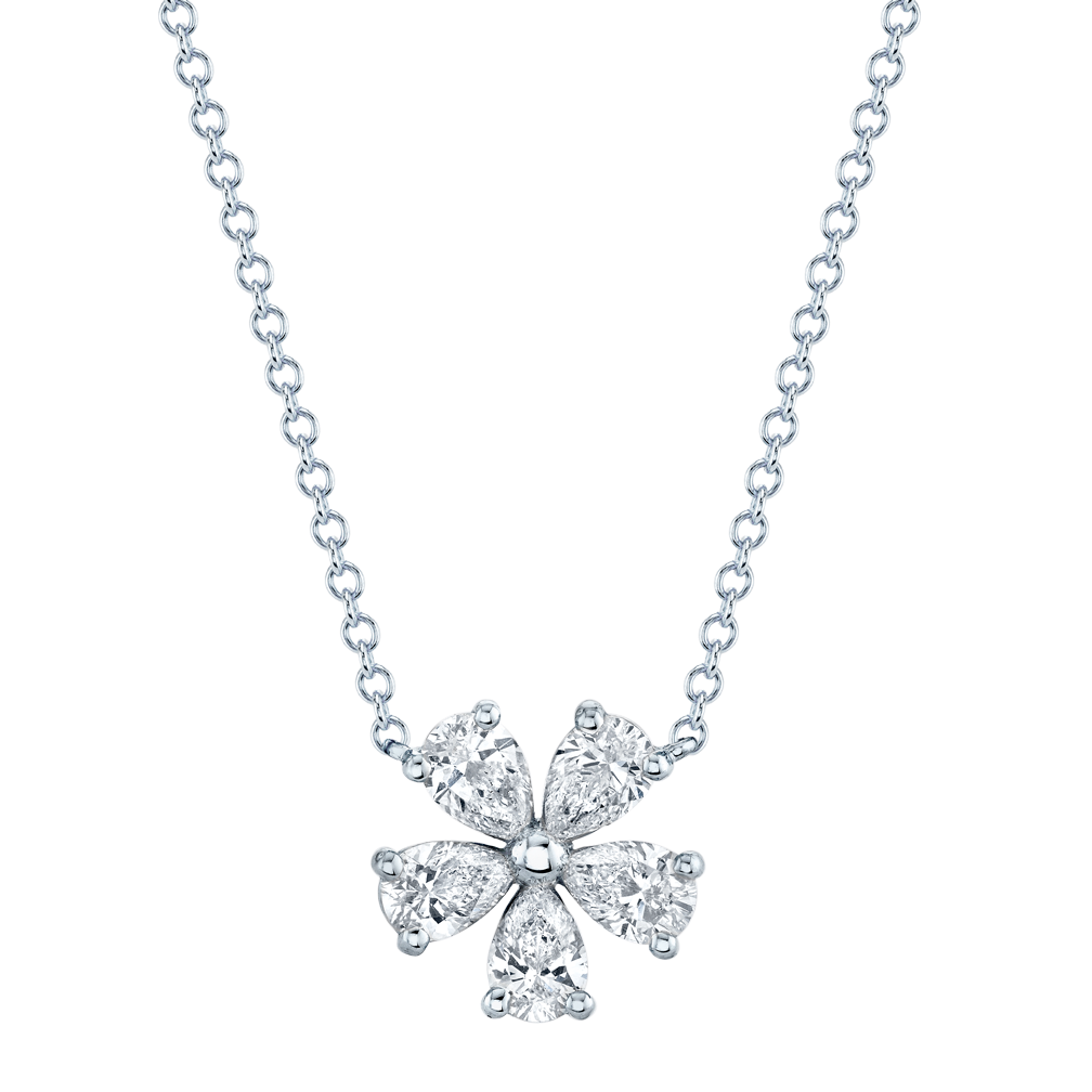 Petite Pear Shape Floret Pendant
