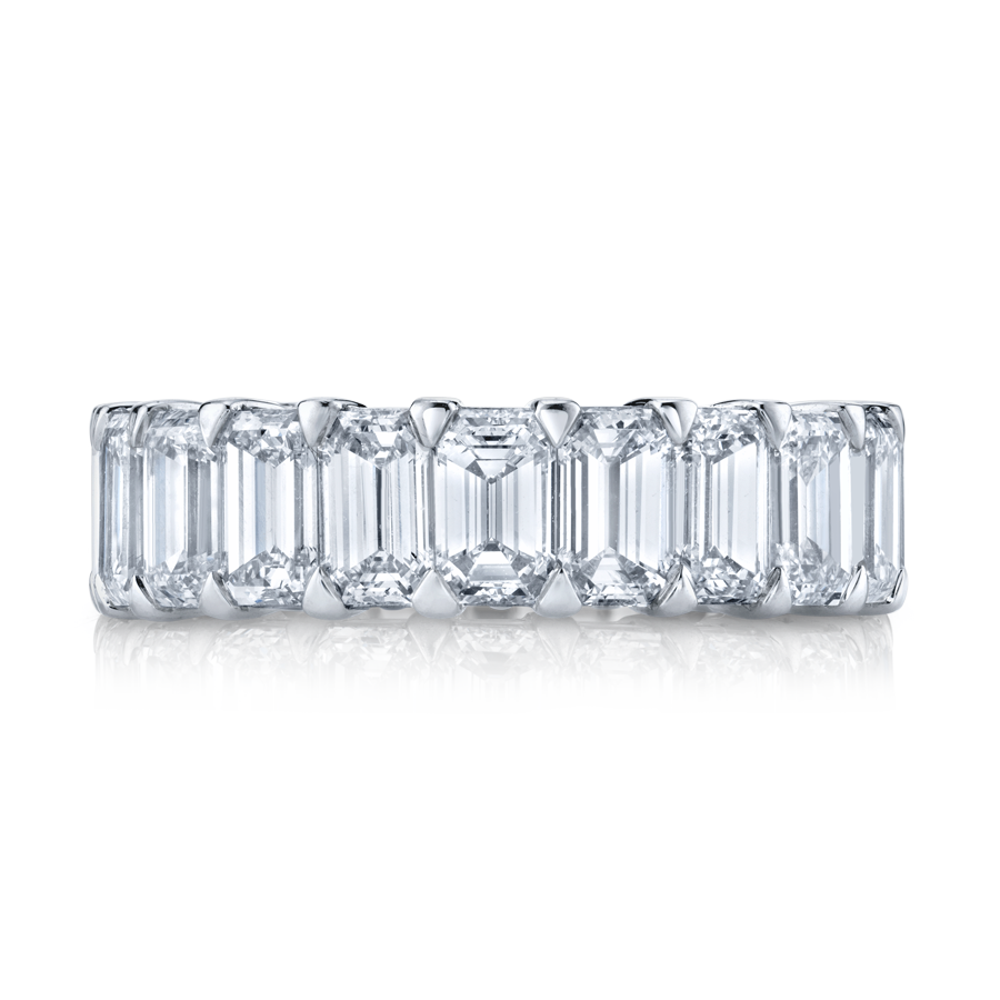 Emerald Cut Diamond Eternity Band