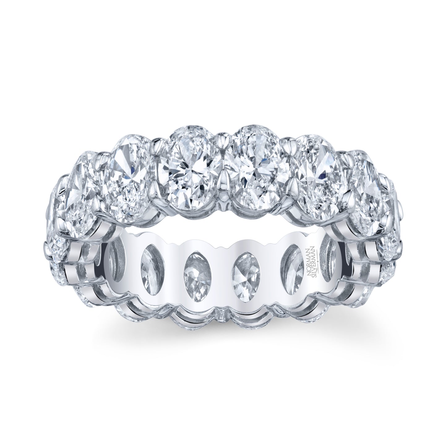 Oval Diamond Eternity Band