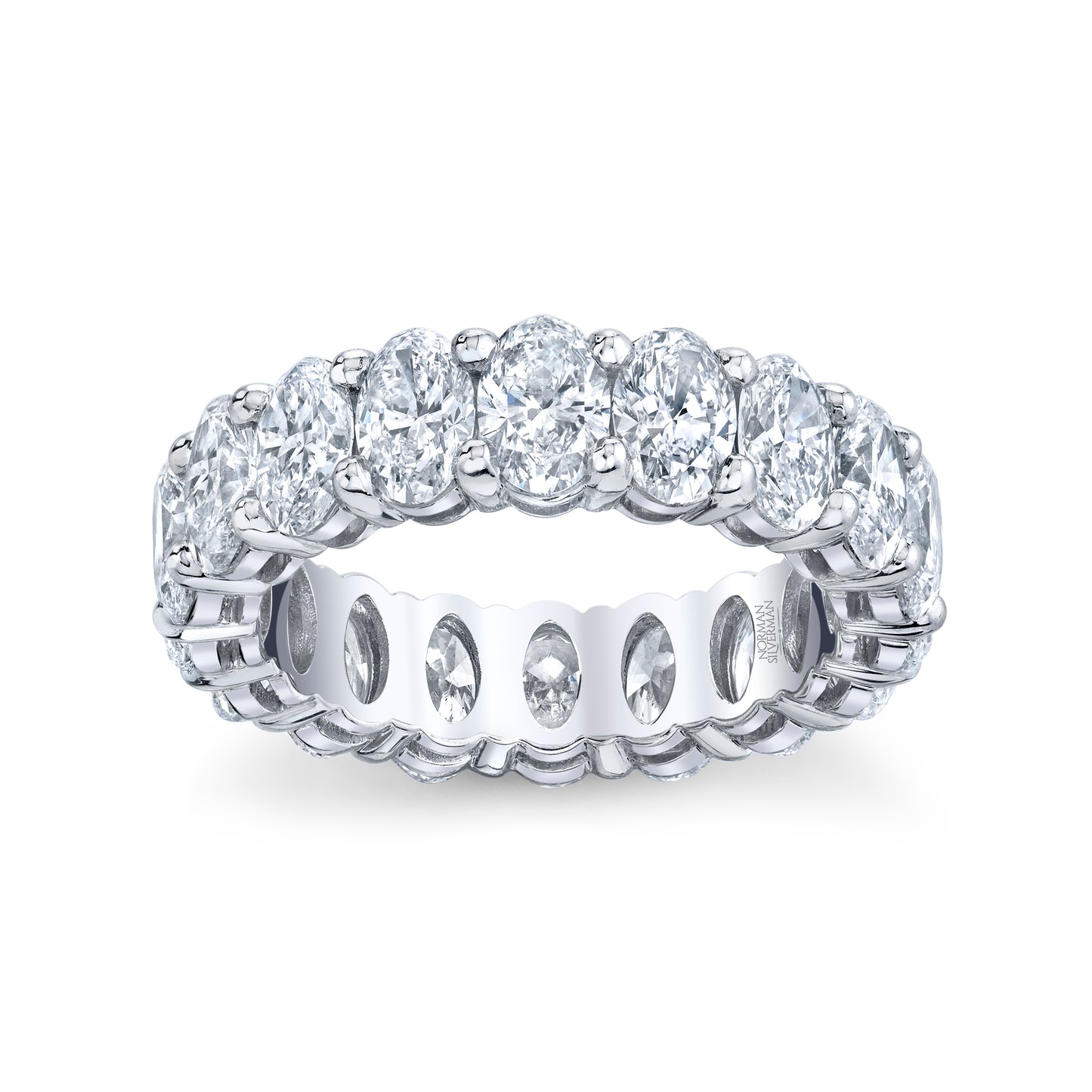 Oval Diamond Eternity Band