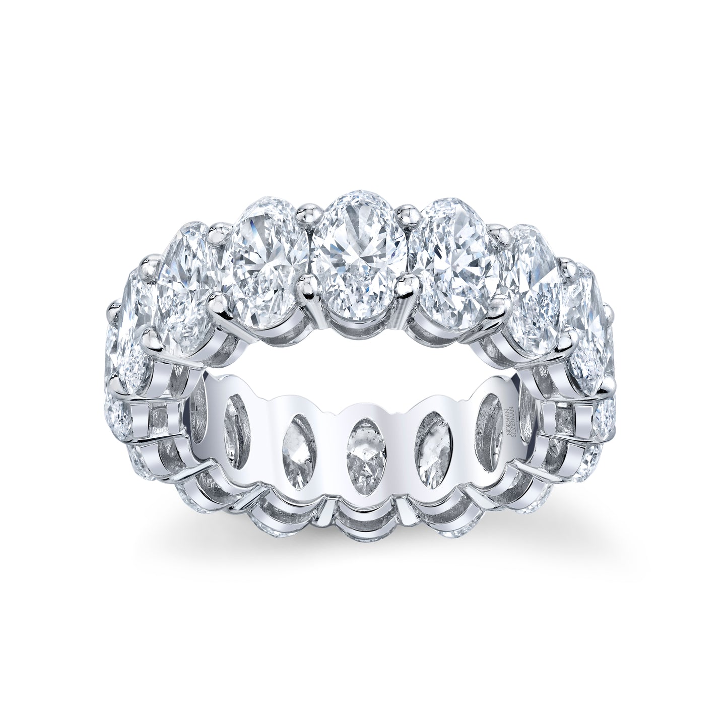 Oval Diamond Eternity Band