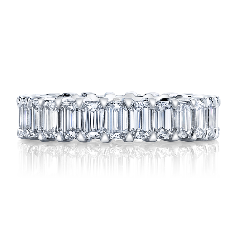 Emerald Cut Diamond Eternity Band