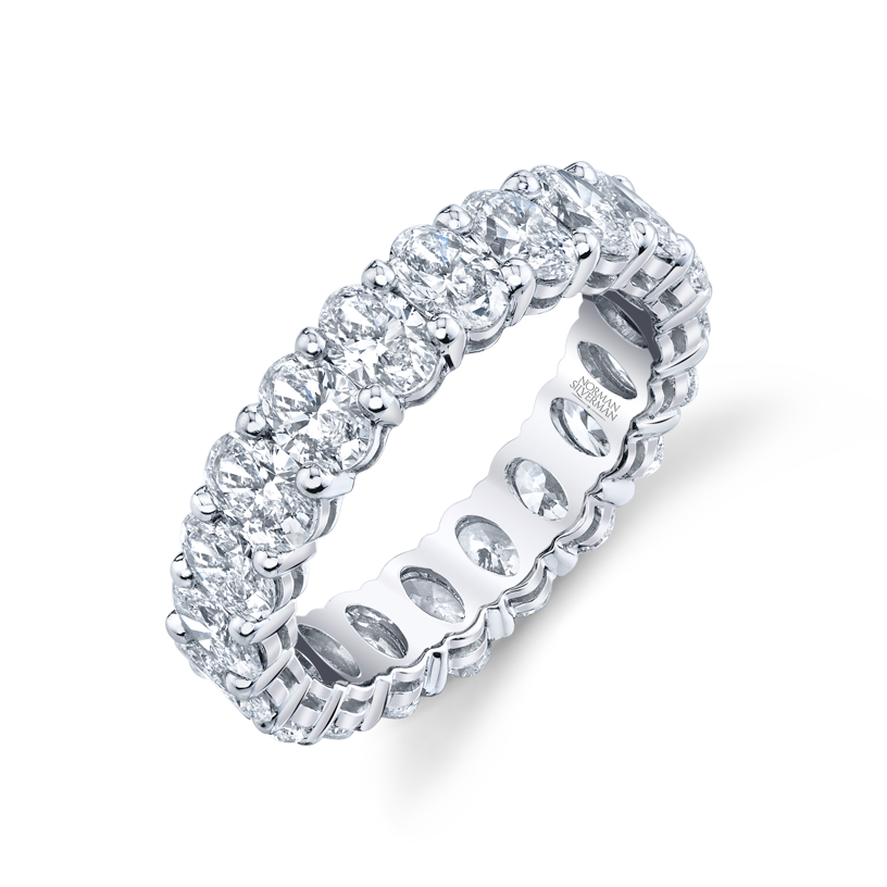 Oval Diamond Eternity Band