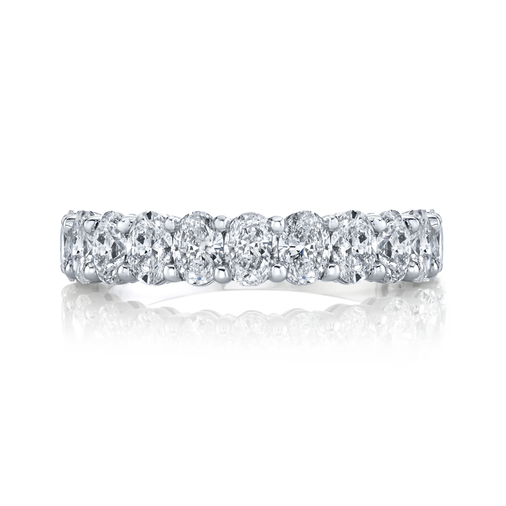 Oval Diamond Halfway Band