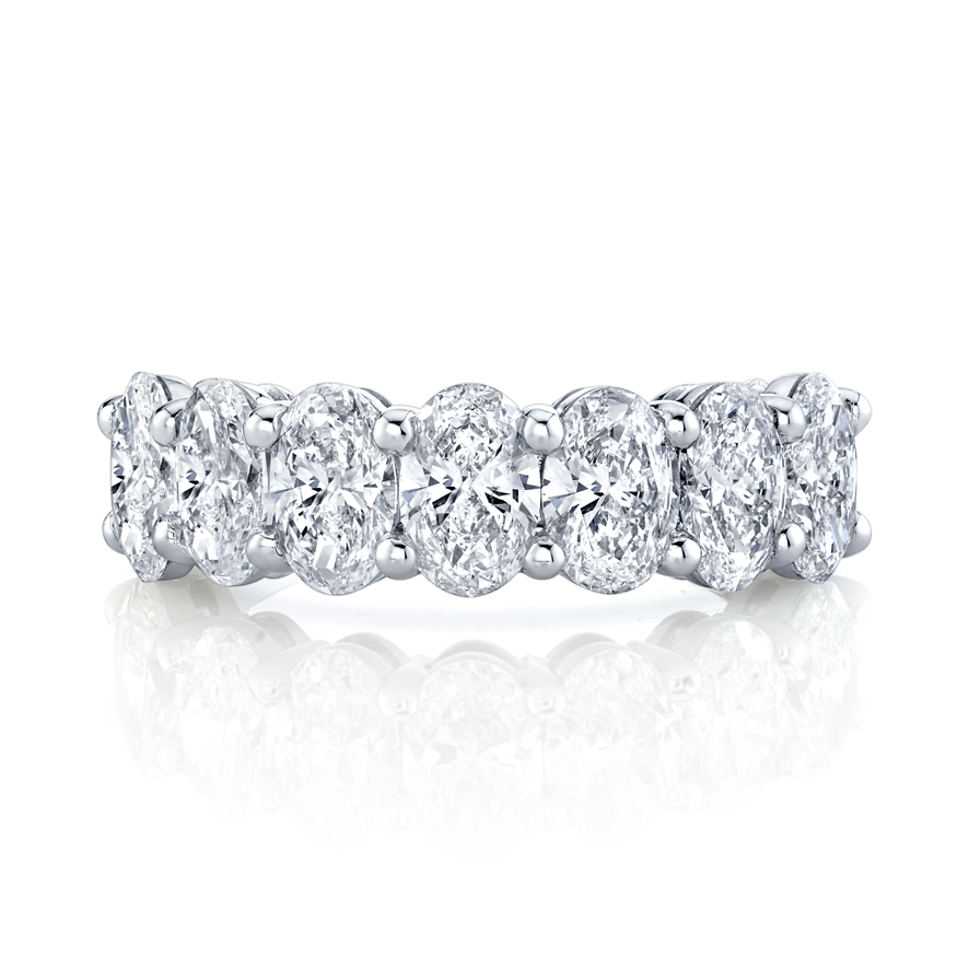 Oval Diamond Halfway Band