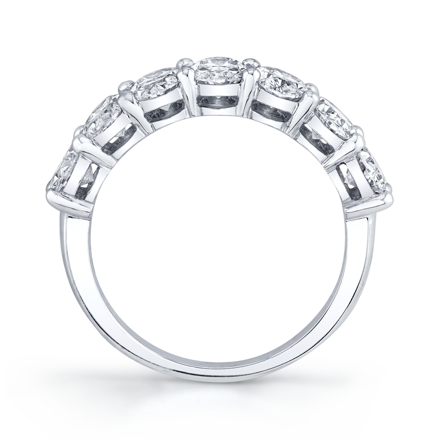 Oval Diamond Halfway Band