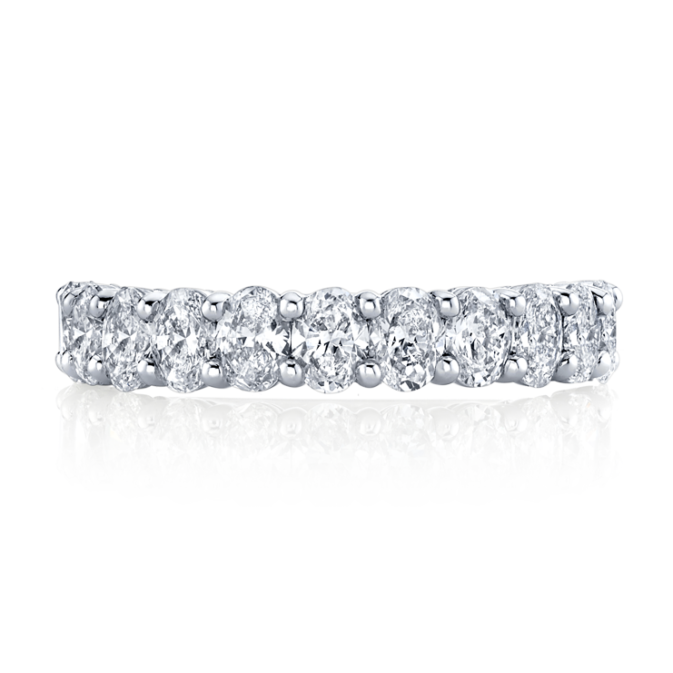 Oval Diamond Halfway Band