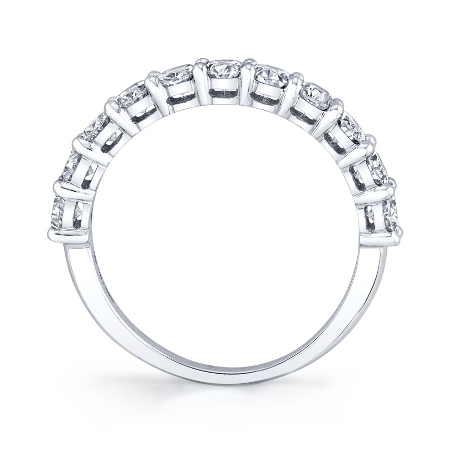 Oval Diamond Halfway Band
