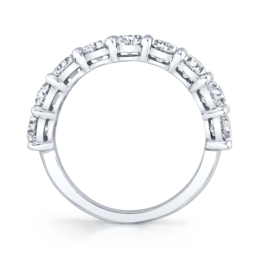 Oval Diamond Halfway Band