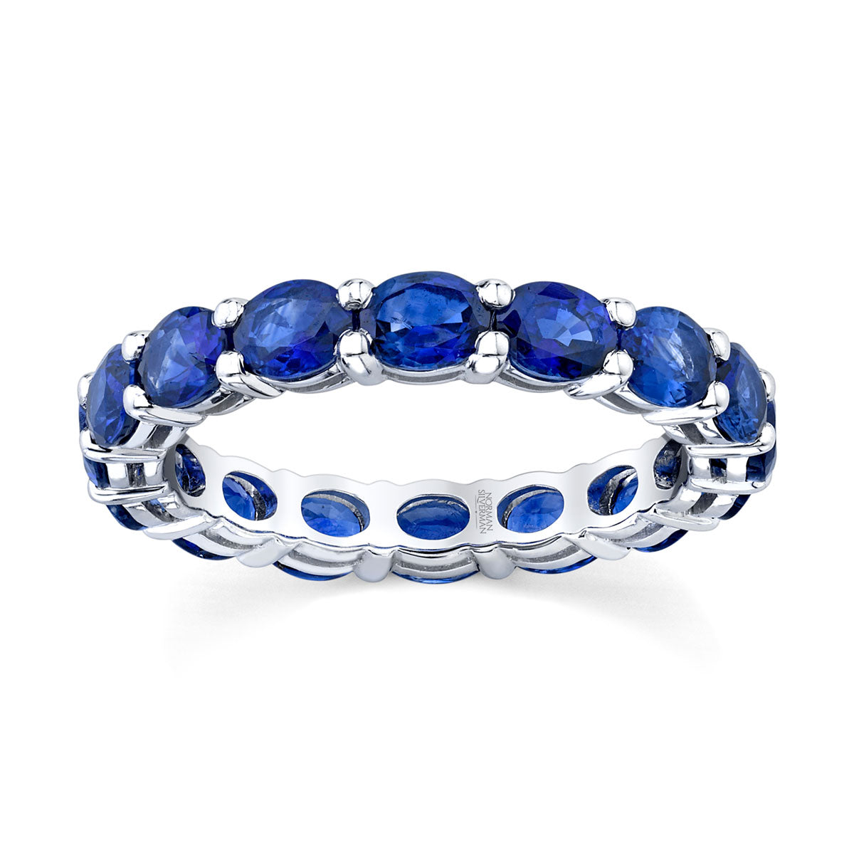Oval Sapphire Eternity Band