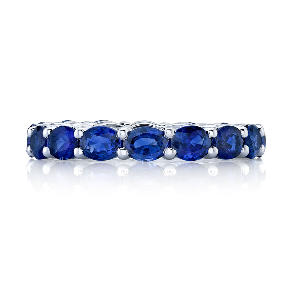 Oval Sapphire Eternity Band